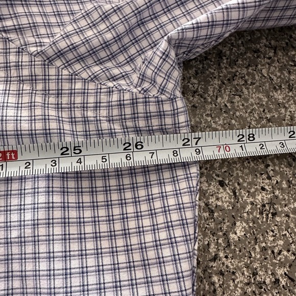 Ralph Lauren Button Down Shirt Mens XL Classic Fit Cotton White Blue - Picture 5 of 7